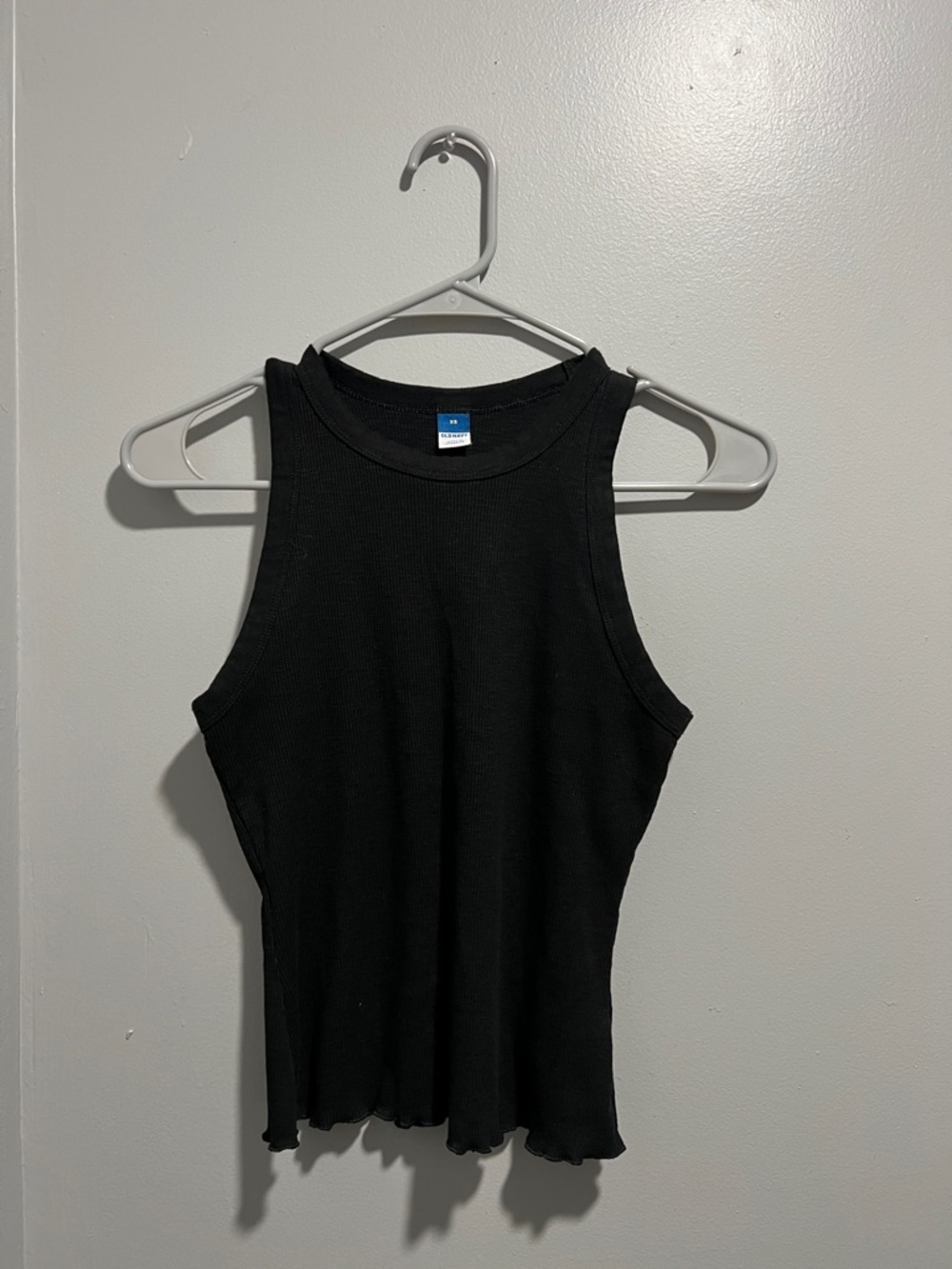 Old Navy Black Ribbed High-Neck Tank